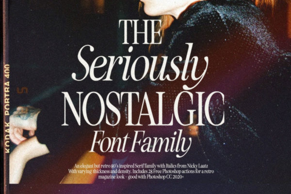 Seriously Nostalgic Font